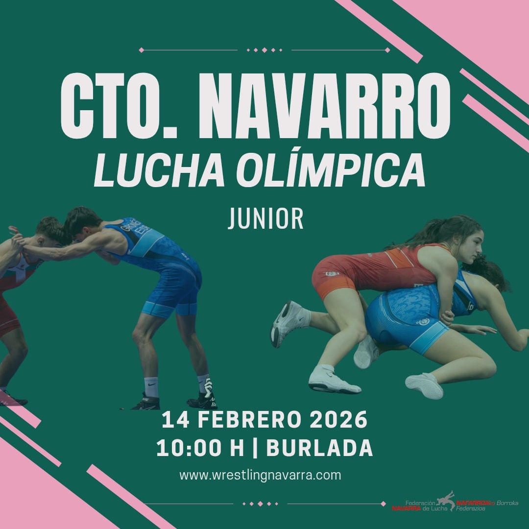 El 14 de febrero se celebra el Campeonato Navarro U20 Lucha Ol&iacute;mpica